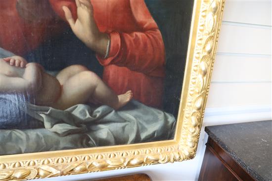 19th century Italian School Madonna and child 38.5 x 29in.